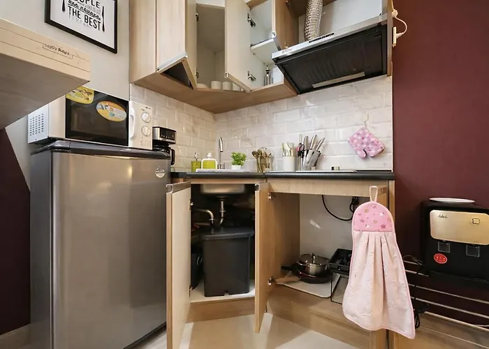 Apartment Crimson Wine Fully Stocked Kitchen Cebu
