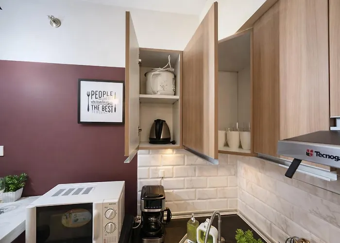 Apartment Crimson Wine Fully Stocked Kitchen